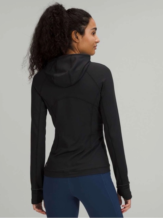 lululemon athletica Tops - Lululemon “It’s Rulu Run” Long Sleeve Hooded Black Base Layer with Thumb Holes